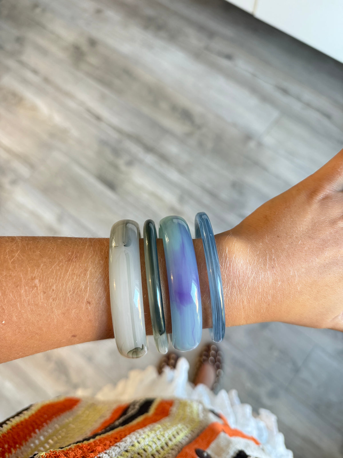 Blue Oasis Bangle set
