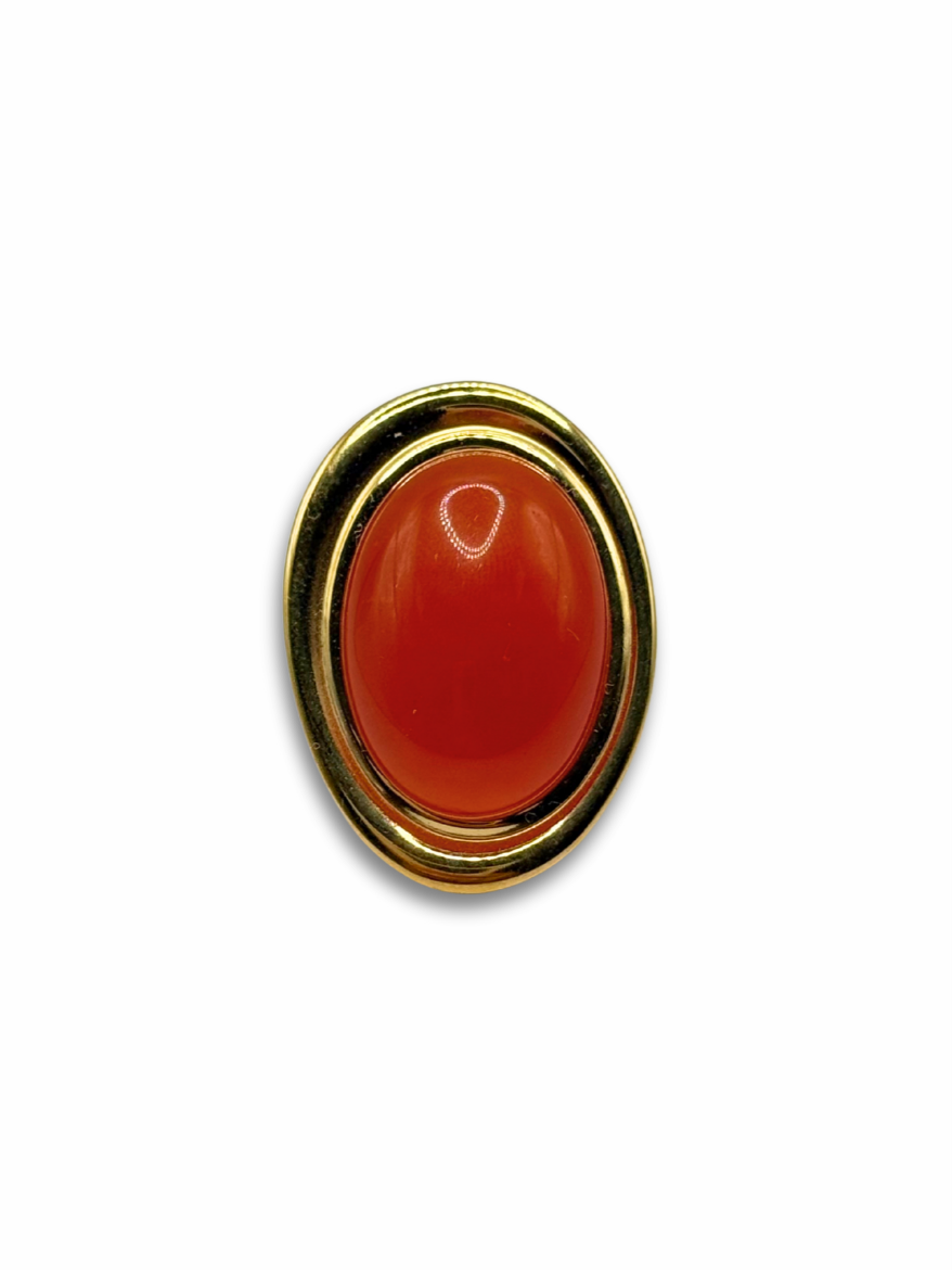 Beautiful Orange Stone Ring
