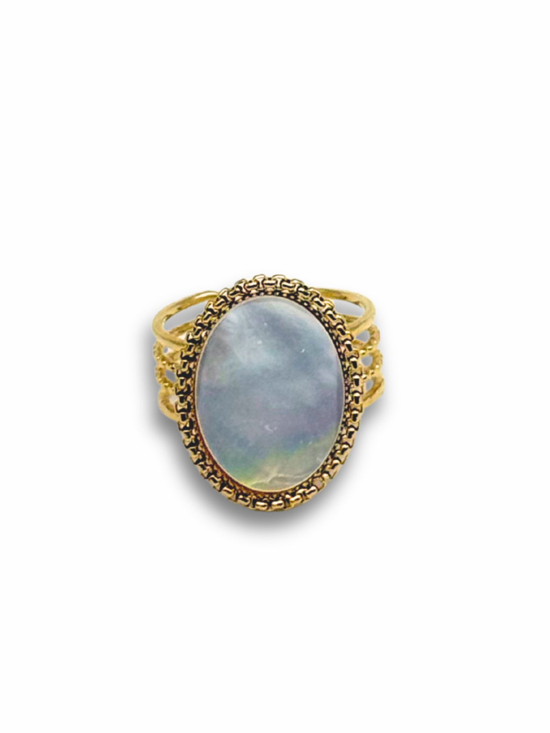 Big Marble Stone Ring