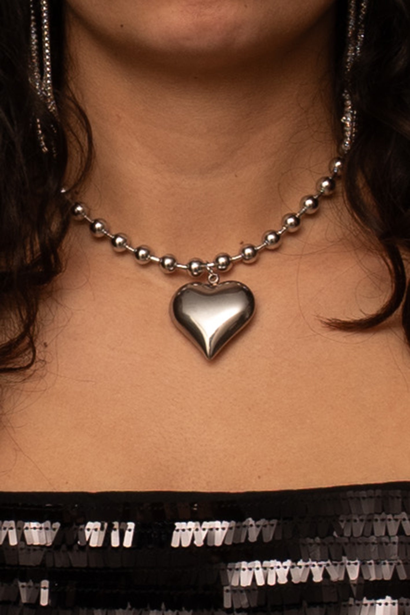 Bubbly Heart Necklace