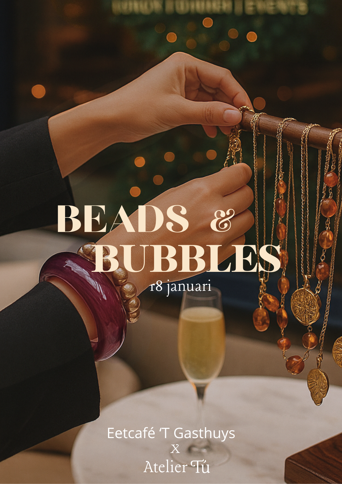 Reserveer jouw plek - Beads & Bubbles Workshop (18 januari)
