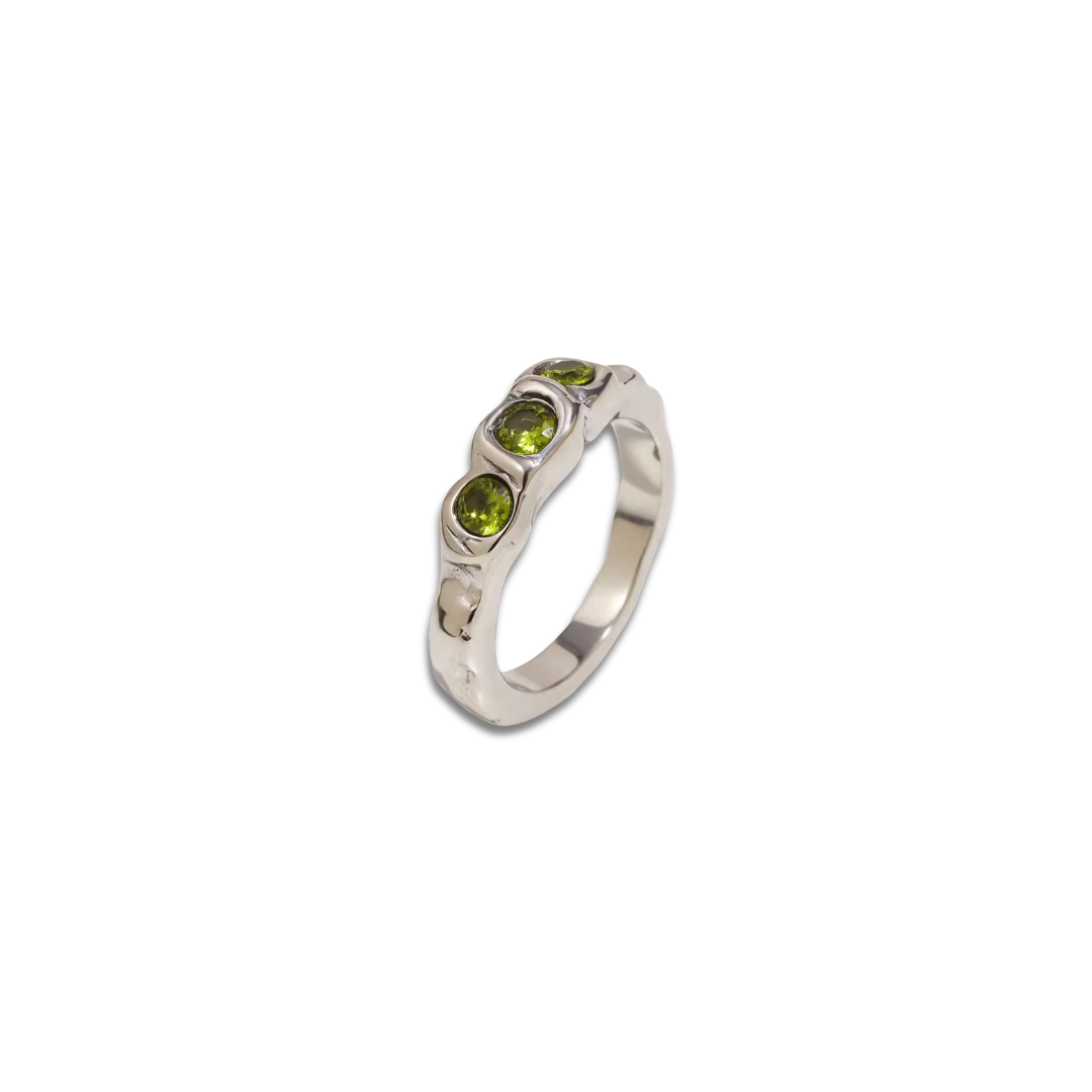 Laurel Green Stone Ring
