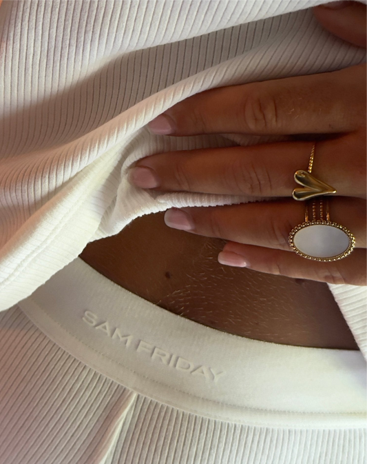 Big Marble Stone Ring