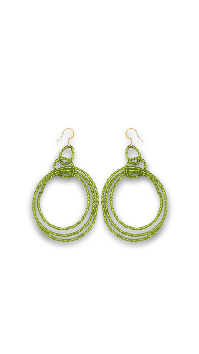 Velour Green Earrings