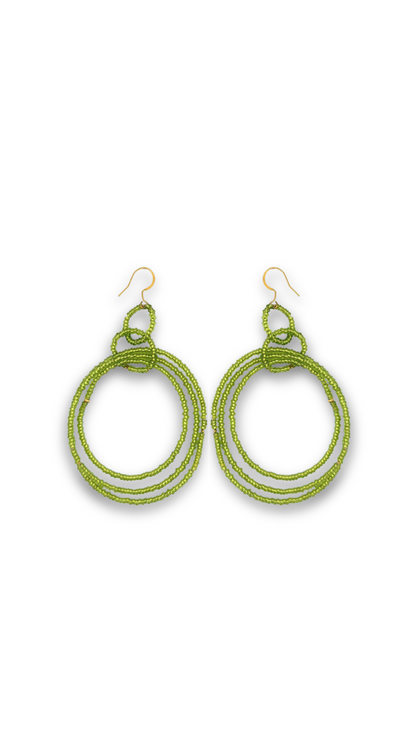 Velour Green Earrings
