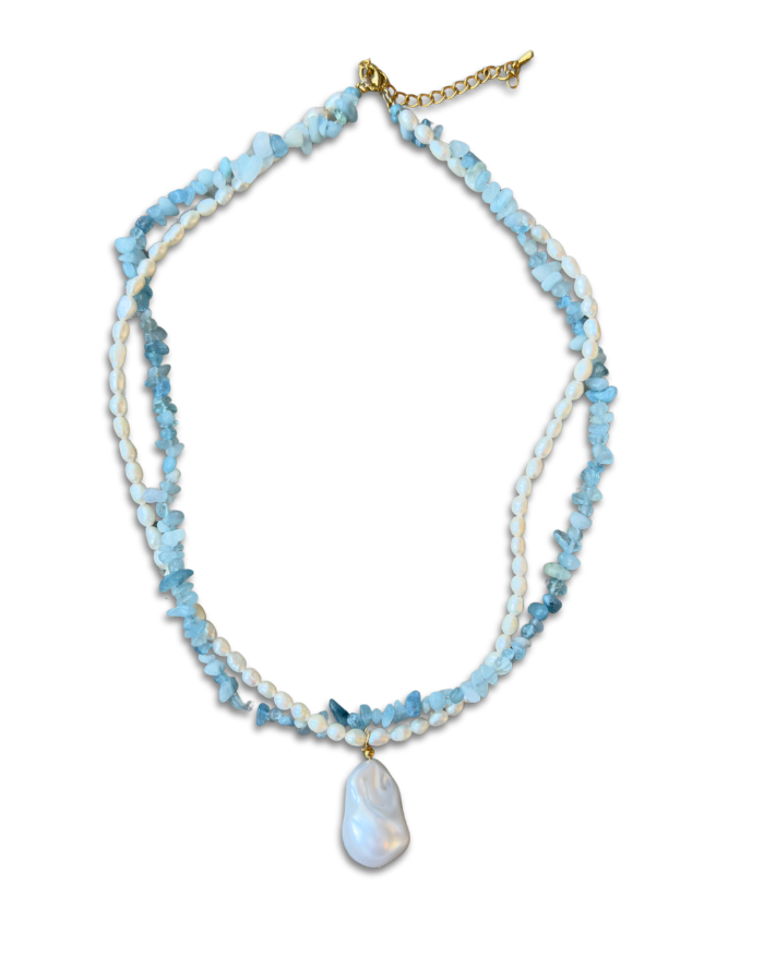 Blue Blush Necklace