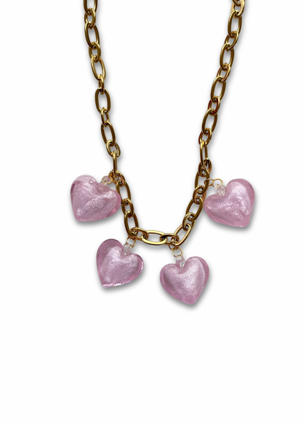 Pink Heart Necklace