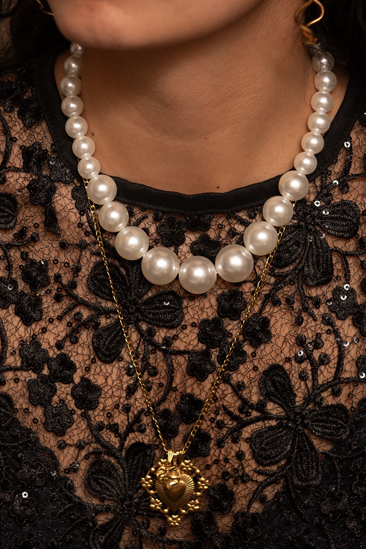 Elegance Vintage Pearl Necklace