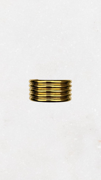 Statement Golden Bangle