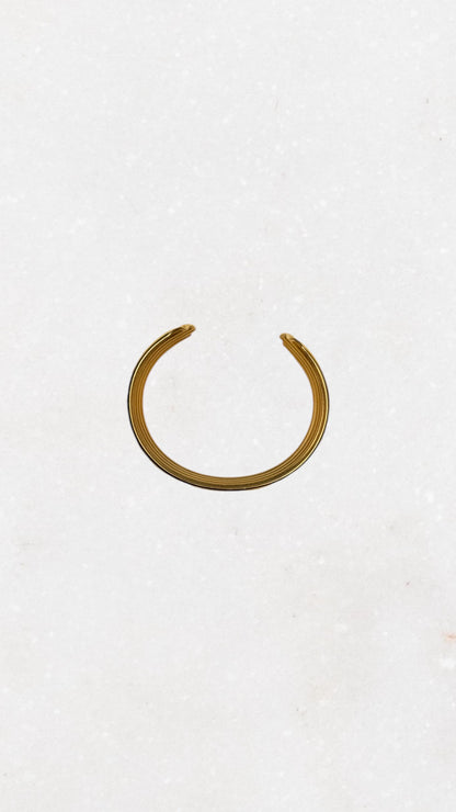 Statement Golden Bangle