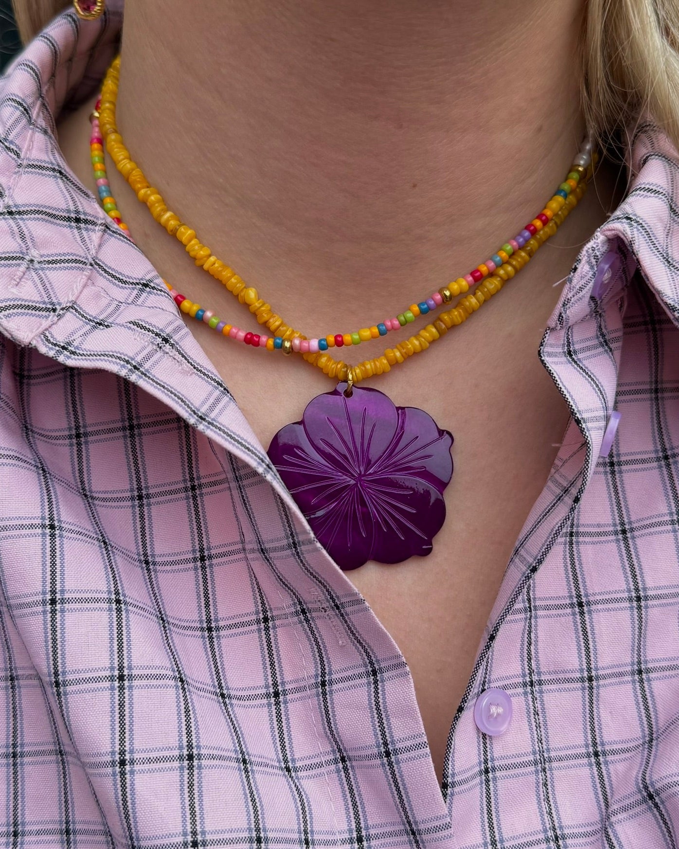 Violet Bloom Necklace