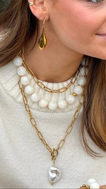 Holly White Necklace