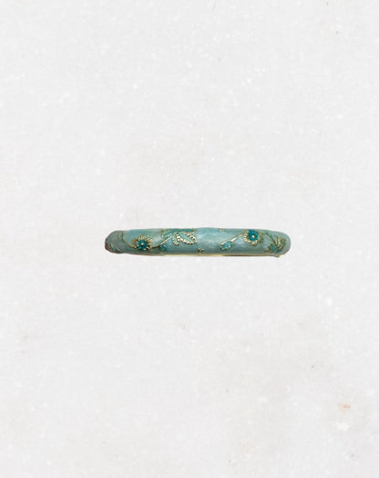 Flower Bangle Blue