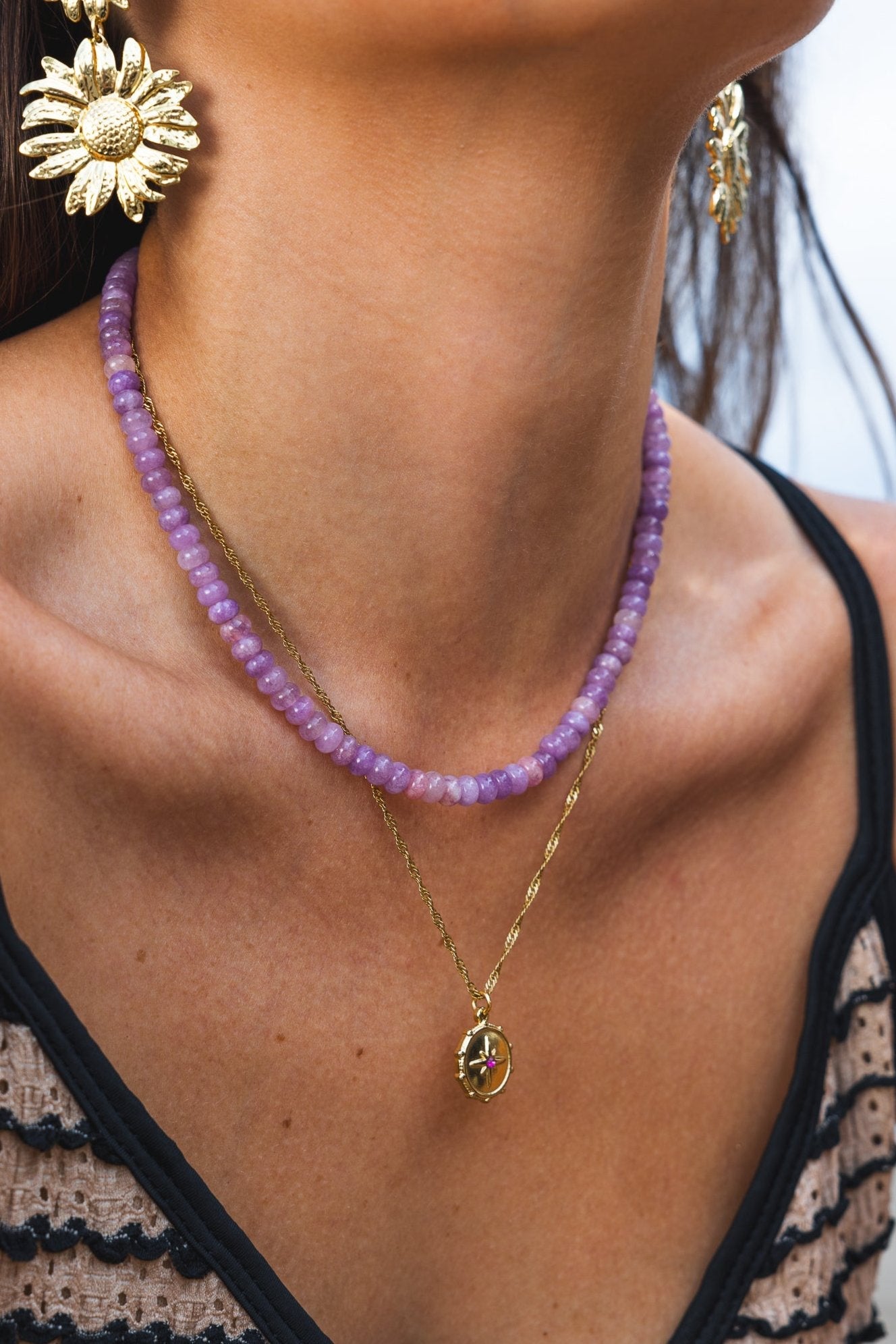 Bubbly Purple Necklace - Atelier Tú