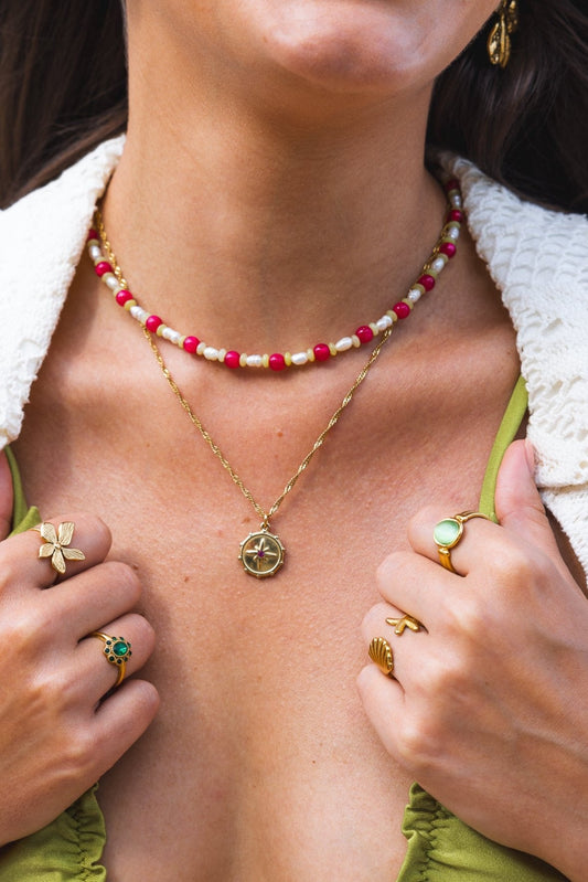 Elegant Compass Necklace - Atelier Tú