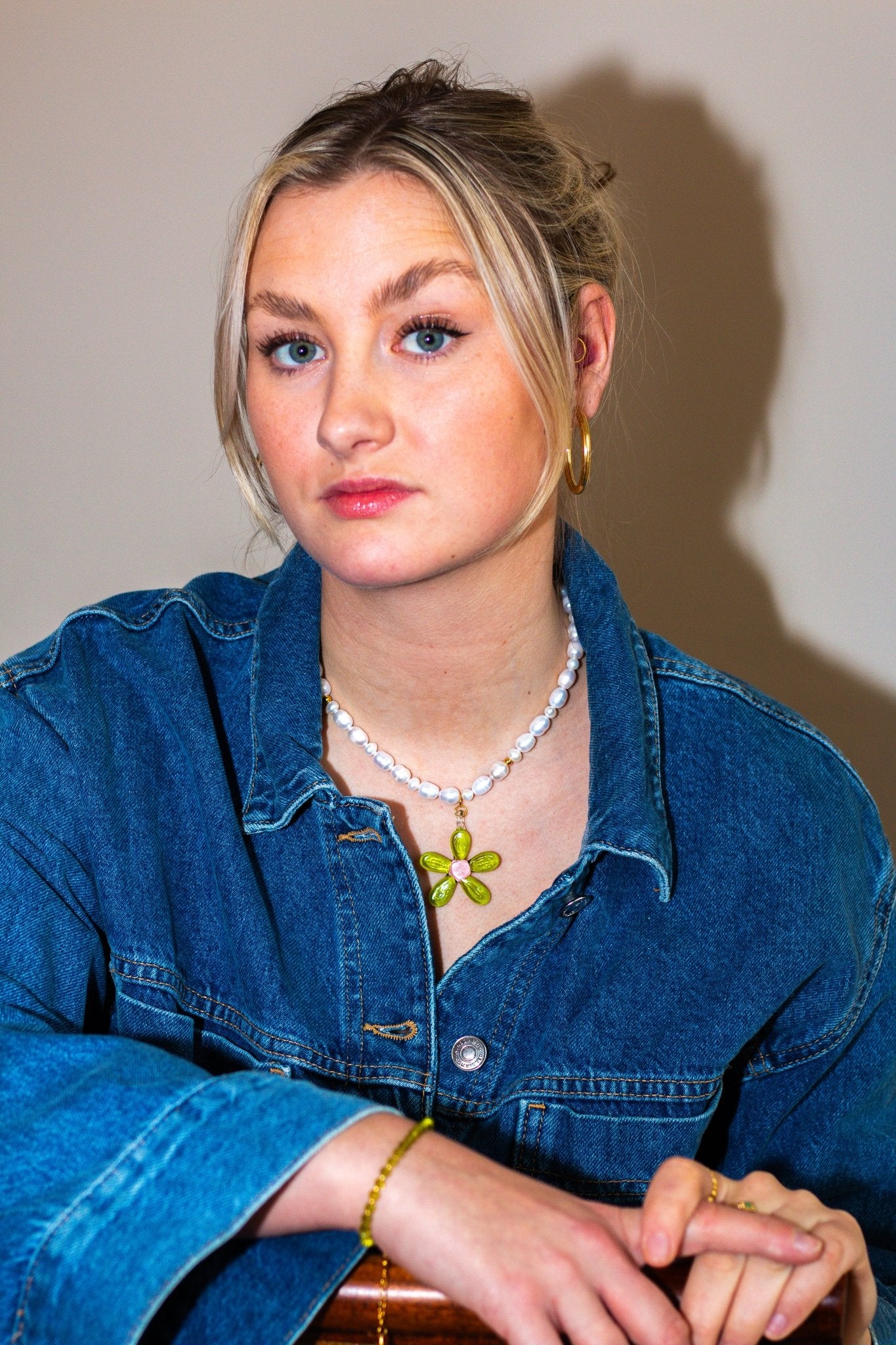 Flower Pearl Necklace - Atelier Tú