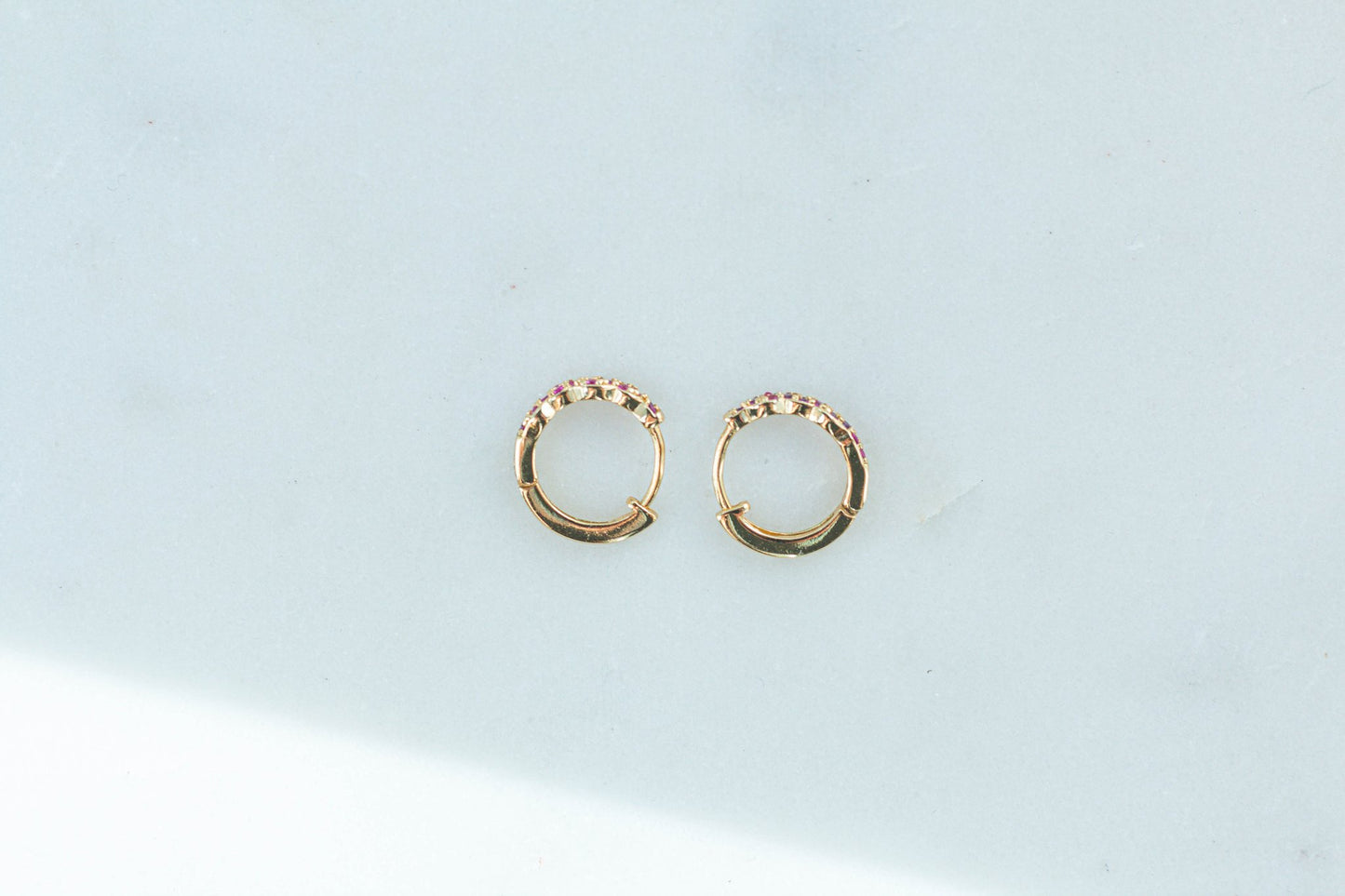 Small Pink Hoops - Atelier Tú