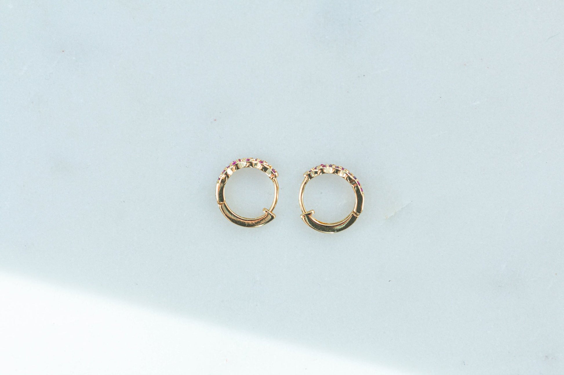 Small Pink Hoops - Atelier Tú